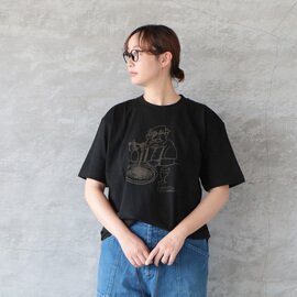 HARVESTY|イワサトミキ プリントボックスTシャツ FOODIEMAN サイズ2