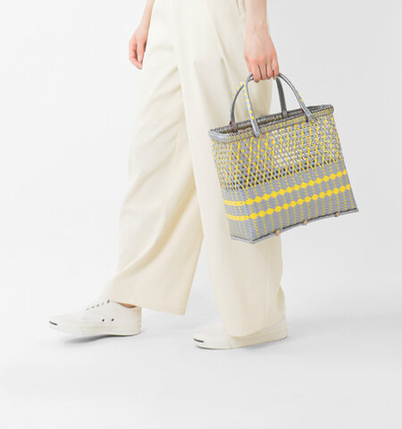 Lila&Fleur|2トーン バスケット バッグ Mサイズ 2tone-basket-m-tr カゴバッグ トートバッグ