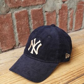 NEW ERA|9TWENTY Corduroy コーデュロイニューヨーク・ヤンキース ネイビー コーデュロイ ベースボールキャップ 帽子 15137234