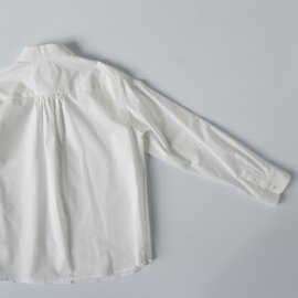 atelier naruse｜フォーマル コットン 丸衿 シャツ f02039