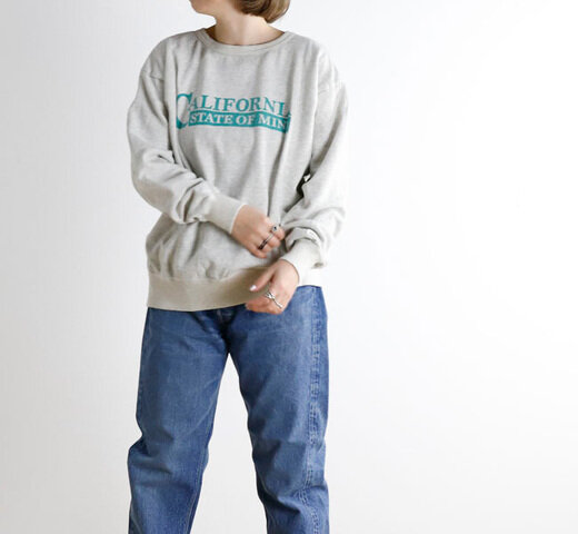 Mixta|Mixta ミクスタ S251 CALIFORNIA クルーネックスウェット CREW NECK SET IN