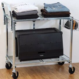 DETAIL|DETAIL 3770T2 メタル フォールディング カート "2 ティア" 機能性とタフさを両立したワゴンカート Metal Folding Cart "2 Tier"