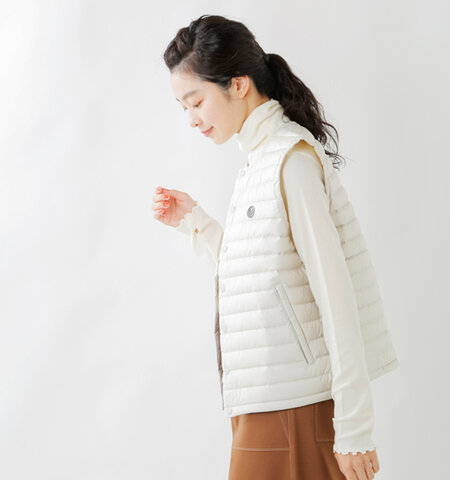 ORCIVAL|インナーダウンクルーネックベスト or-a0072dpl-fn