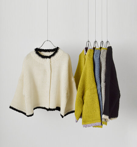 ROBE de PEAU|アルパカ ウール ボトルネック カーディガン “JOU JOU BOTTLENECK CARDIGAN” r316