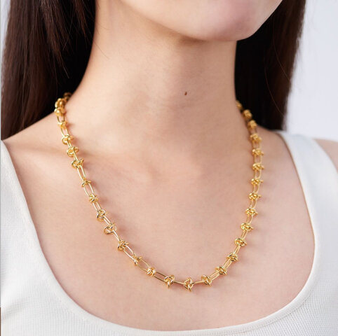 quip queint｜oval sway necklace 　チェーンネックレス　シルバー925　ユニセックス