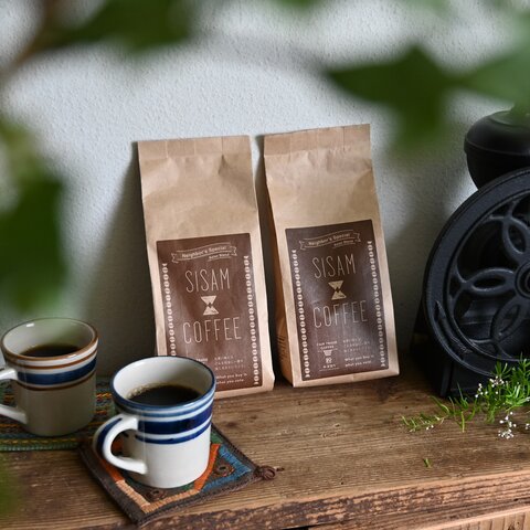 sisam｜SISAM COFFEE ４か国ブレンドコーヒー 200g（豆・粉）【クリスマスギフト】