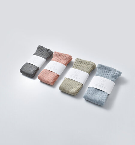 en Lille|ラメ糸 リブ編み ハンドウォーマー “まどろみ” el25203