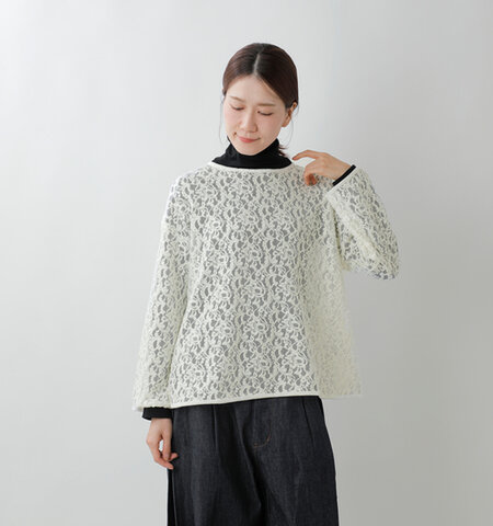 denicher|ウール レース プルオーバー dc253538-fn