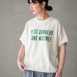 NATURAL LAUNDRY|CL裏毛 プチボヌールpt T レディース トップス 半袖 スウェット 7261c-003