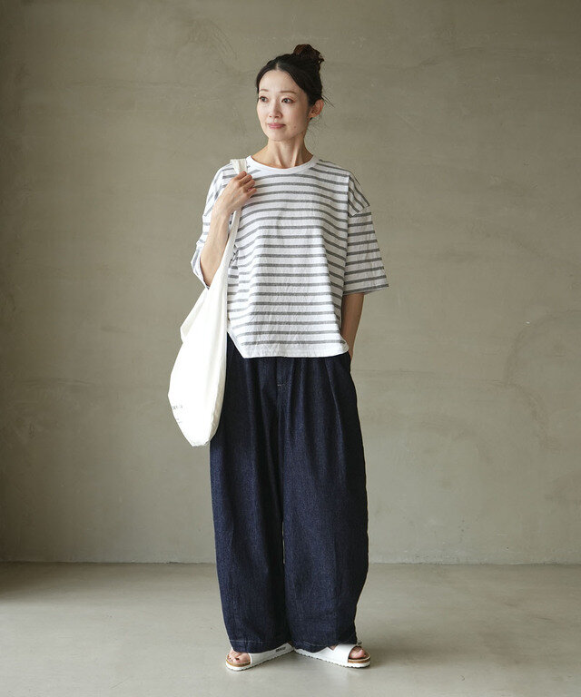 身長:164cm / カラー:53 white×gray / サイズ:F