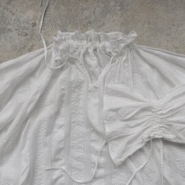 ichi｜Organic Cotton Ripple Stripes Over Blouse
