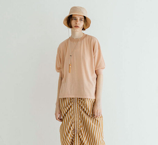 MEYAME|MEYAME メヤメ MEY-1268 COTTON KNIT TEE コットンニット Tシャツ
