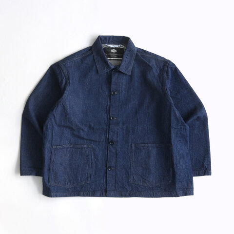 necessary or unnecessary|DENIM COLLAR/カバーオール デニム ジャケット