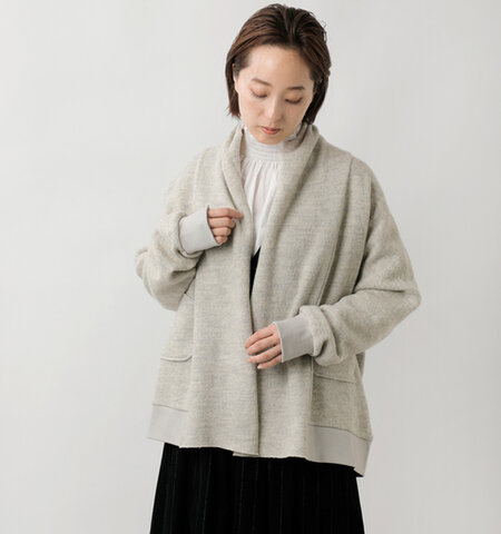 MAGALI|コットン ウール ニット ショール カーディガン tp14-mt