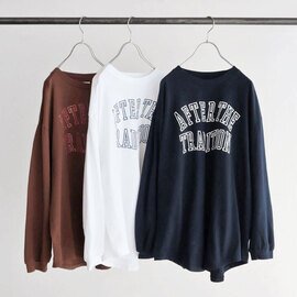 kha:ki|LONG SLEEVE TEE -WARPED COLLEGE-【DM便発送可能】