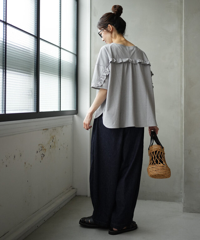 身長:164cm / カラー:10 top gray / サイズ:FREE