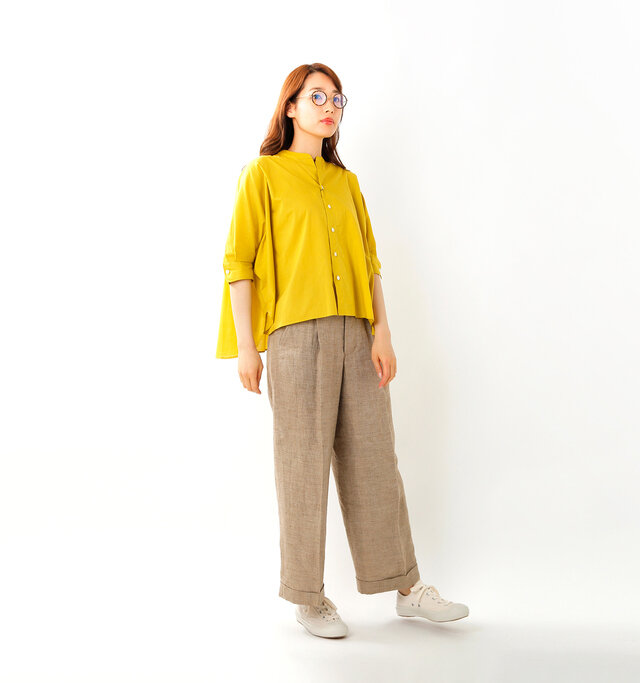 model mizuki:168cm / 50kg
color : yellow / size : 0