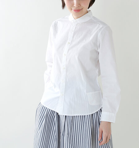 to touch|100/2コットン丸襟シャツ to15t-13-fn