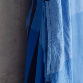 ENGINEERED GARMENTS｜コットン ビッグプレイド バンドカラー ドレス “Banded Collar Dress” mp599-yo ワンピース