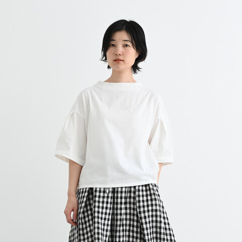 TUTIE.|20/-コットン天竺ダーツネックプルオーバー