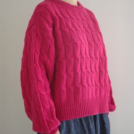 ichi|Cable Knit Pullover