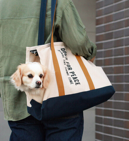 DOGS FOR PEACE｜ALBERTON DOG CARRIES TOTE BAG/アルバートンキャリートートバッグ M/L