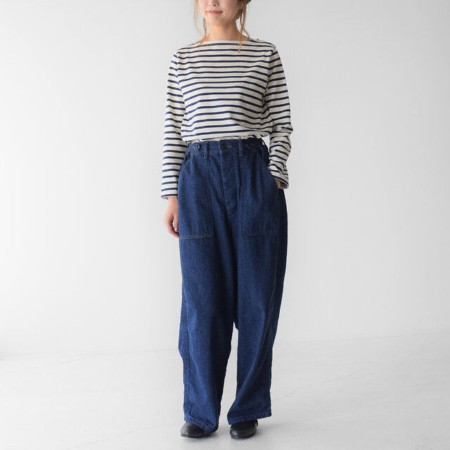 モデル: 162cm /43kg
color:indigo / size:0