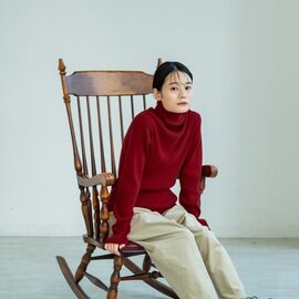 YARRA|綿カシミヤタートルリブニット YR-3338