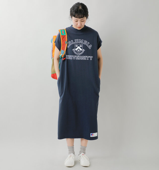 model mayuko:168cm / 55kg
color : navy / size : M