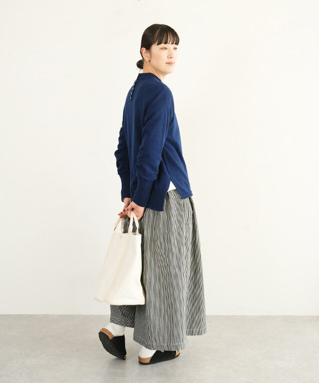 身長:165cm / カラー:74.シーブルー/着用サイズ:FREE