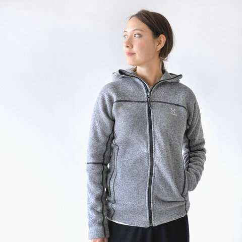 HAGLOFS|SWOOK HOOD フリースニットパーカージャケット・603727 ホグロフス