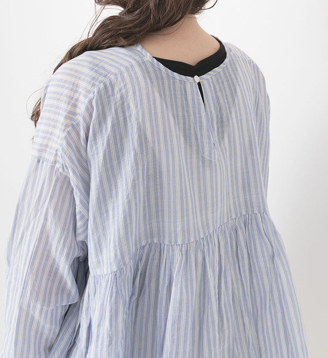 color : BLUE STRIPE , model : 162cm