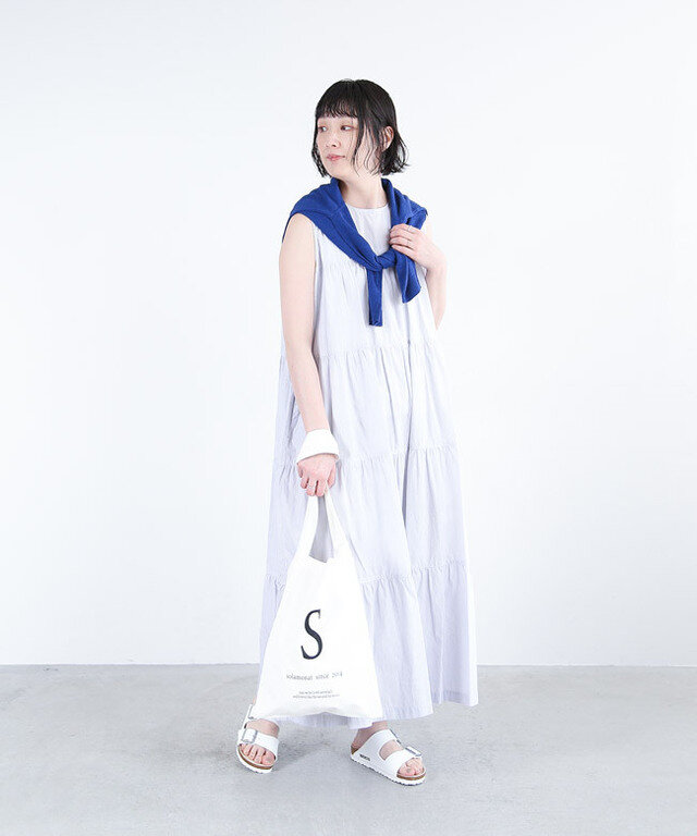 身長:164cm / カラー:902.WHITE×BLUE STRIPE / サイズ:14