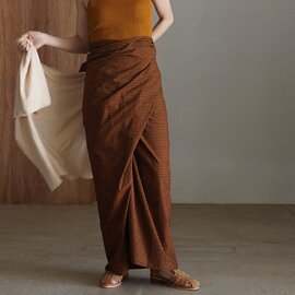 KALM|ホルターネック ワンピース ベアワンピース ラップスカートレイヤード 重ね着 kalm116 Wrap Sarong カーム