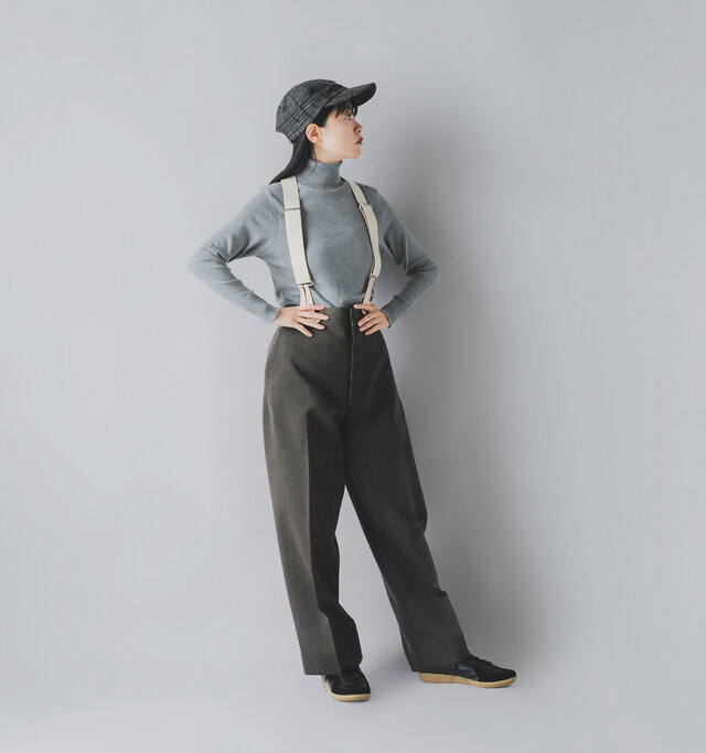 model saku:163cm / 43kg
color : charcoal gray / size : one