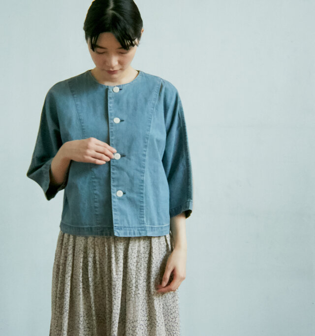 モデル165cm 着用サイズ:0(VINTAGE WASH)