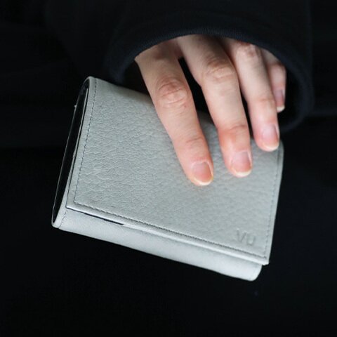 VU PRODUCT｜vu-product-B12[GREEN GARY] leather mini wallet
