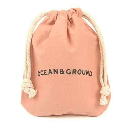 OCEAN＆GROUND ｜コットン巾着小 O&G