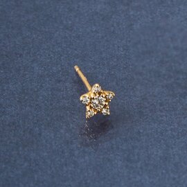 les bon bon｜stella diamond pierce ( single )　ダイヤモンド　10金　ピアス