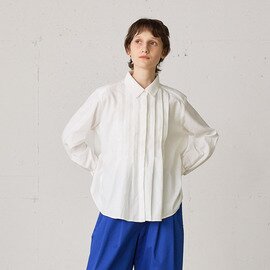 MidiUmi｜front tuck pleats shirt