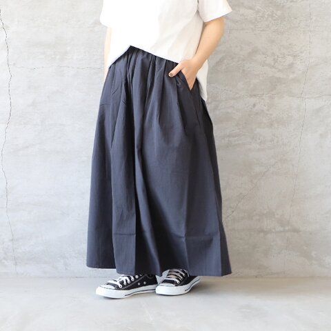 setten|50/-プロード近江晒タックフレアスカート
