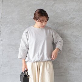 STAMP AND DIARY|波跡刺繍スリーブプルオーバー