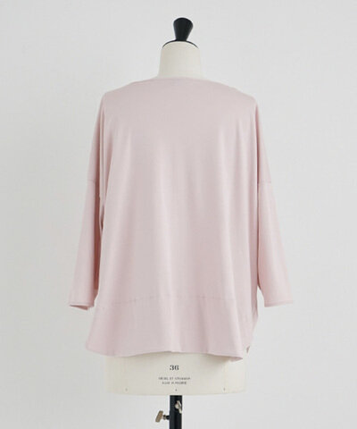 Mochi｜suvin long sleeved t-shirt [smoky pink]