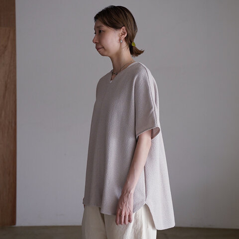 Commencement|プルオーバーベスト レイヤード 重ね着 トップス 半袖 カットソー Pullover vest C-325 コメンスメント