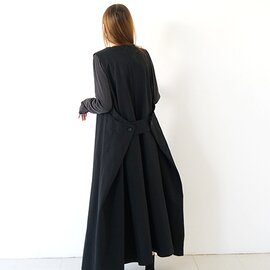 Mochi｜ v-neck belt dress [ms22-op-02/black/・1] Vネックベルトドレス