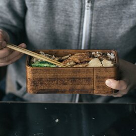 杉の木クラフト｜うるしの弁当箱（拭き漆）
