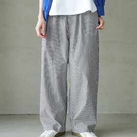 solamonat poche|ギンガム/ストライプ イージーパンツ【ご予約商品/4月上旬頃入荷予定】 poche-gs-ezpt