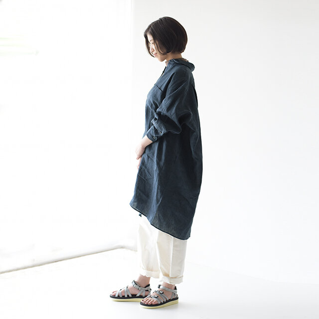 モデル:157cm / 47kg
color : navy / size : free