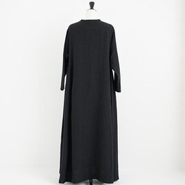 Mochi｜linen trapeze dress [ms22-op-04/black]