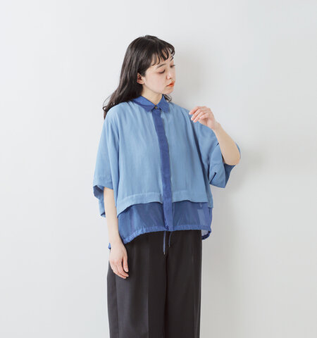 Munich|シアー ヘム シャツ mn251t43-yo